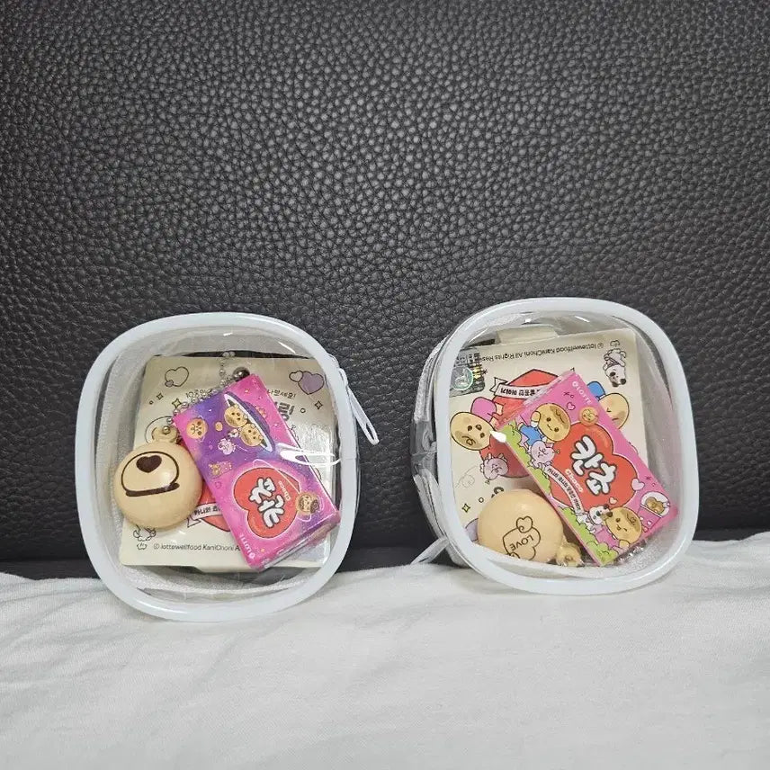 [BUNJANG] Lotte Kancho Mini Pouch Keyring Set / 롯데 칸쵸 미니 파우치 키링