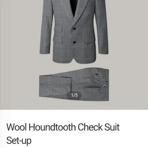 [BUNJANG] Rapinato Houndstooth Suit Set / 라피나토 하운트투스 정장 셋업