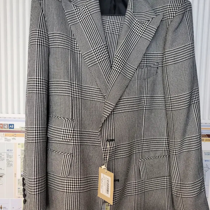 [BUNJANG] Rapinato Houndstooth Suit Set / 라피나토 하운트투스 정장 셋업