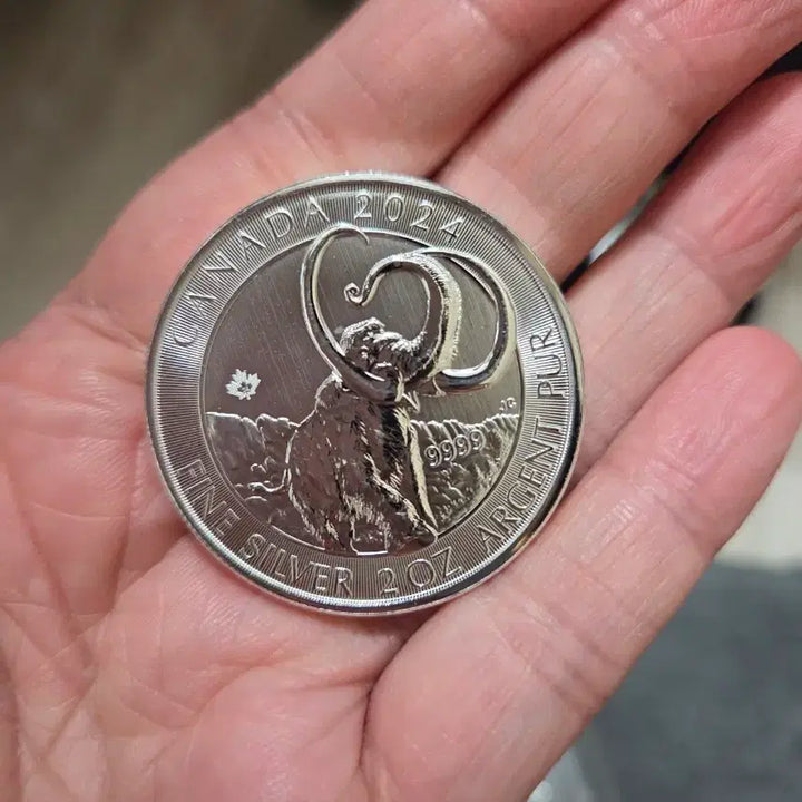 [BUNJANG] Canada Mammoth 2oz Silver Coin / 2024 캐나다 맘모스 2oz 은화