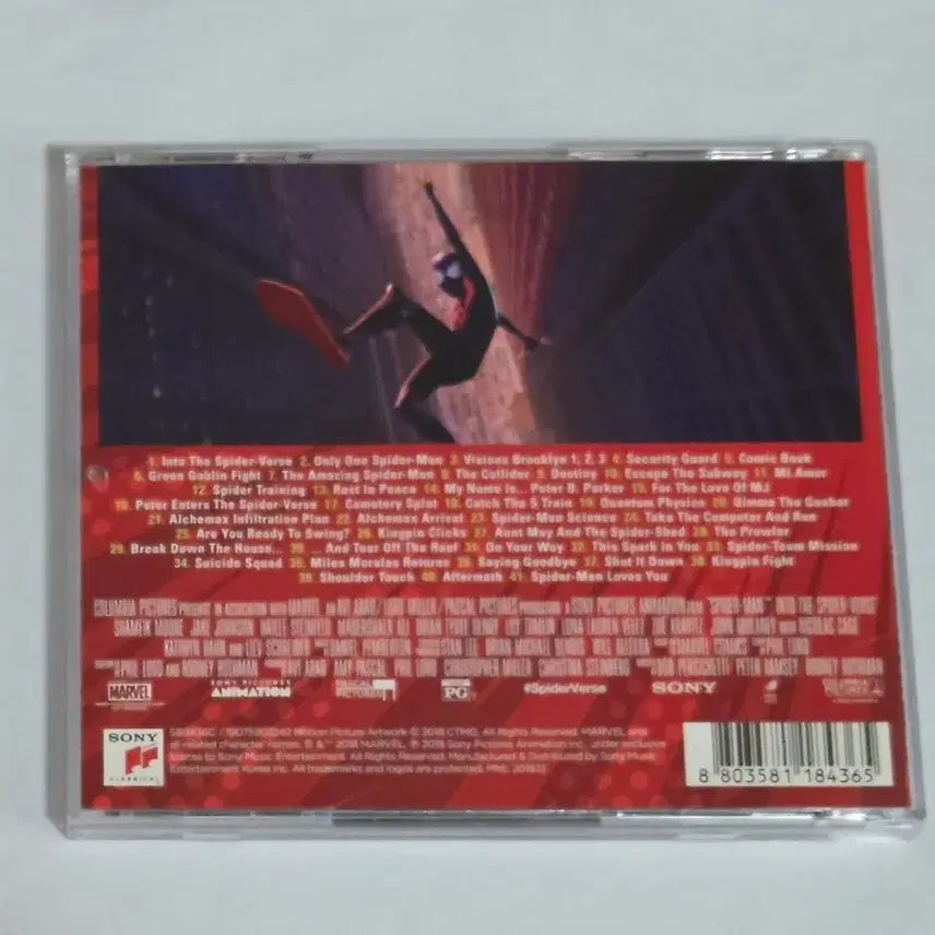 [BUNJANG] Spider-Man: Into the Spider-Verse Original Score CD / 스파이더맨 뉴 유니버스 OST 오리지널 스코어 앨범 시디 CD 마블