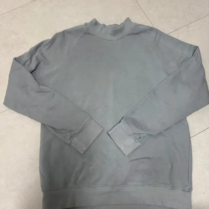 [BUNJANG] Club Monaco Mock Neck Sweatshirt - Grey (Large) / 클럽모나코 모크넥 그레이 라지