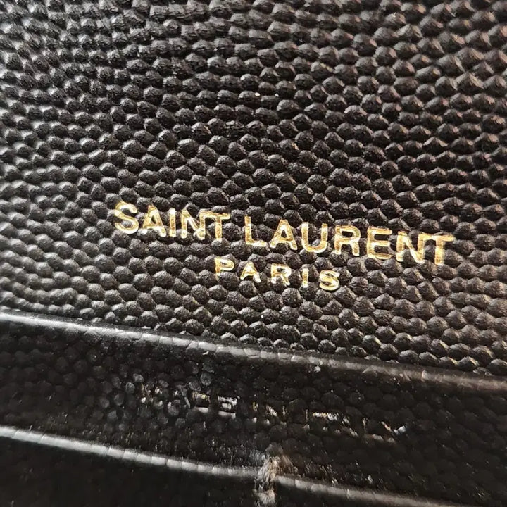 [BUNJANG] Saint Laurent Matelassé Long Wallet / [다올 범어점] 생로랑 마트라세 금장 장지갑(372264) A+