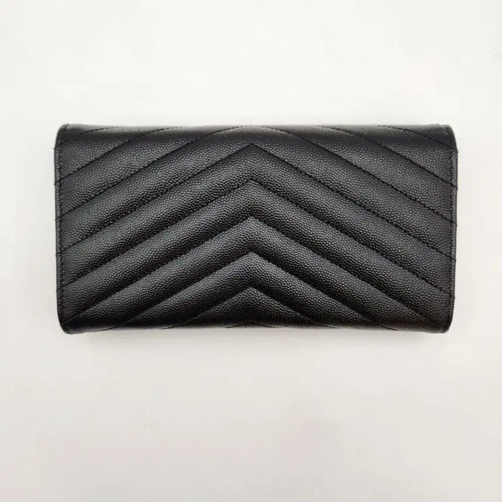 [BUNJANG] Saint Laurent Matelassé Long Wallet / [다올 범어점] 생로랑 마트라세 금장 장지갑(372264) A+