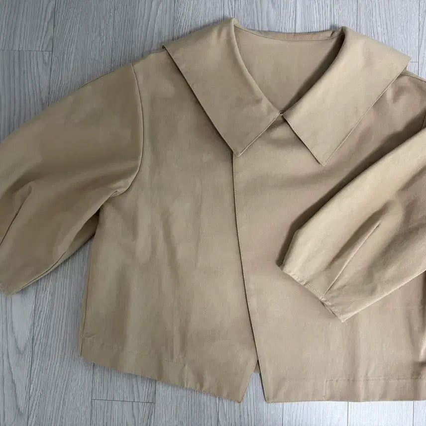 [BUNJANG] Beige Sailor Collar Short Jacket / 베이지 세일러카라 숏자켓 판매