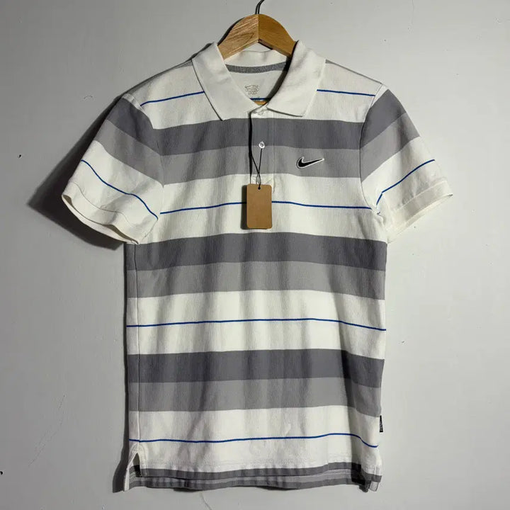 [BUNJANG] Nike Striped Short-Sleeve Polo Shirt / 나이키 스트라이프 반팔 카라티 (무료배송)