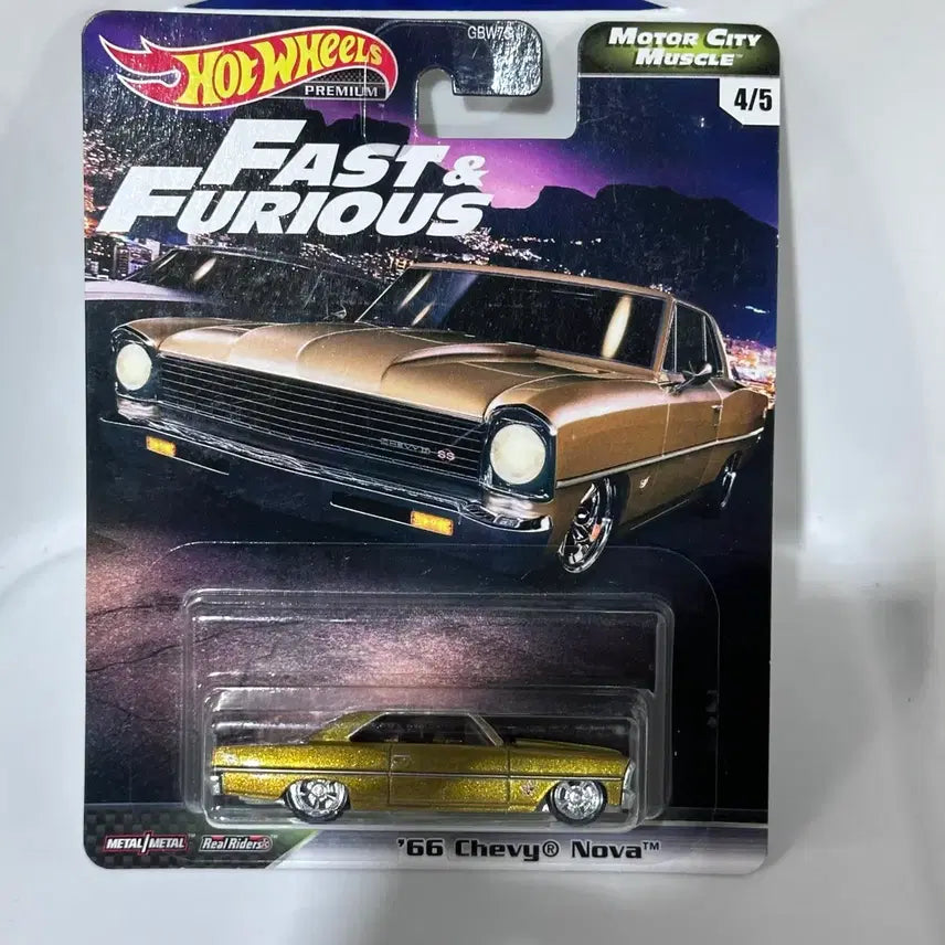 [BUNJANG] Hot Wheels Premium Chevrolet Nova 1966 Fast & Furious Diecast Car / 1:64 핫휠 프리미엄 쉐비 노바 1966 분노의질주 쉐보레 머슬카