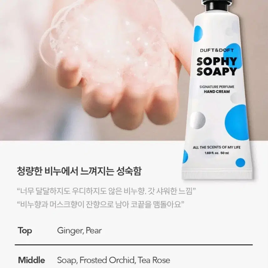 [BUNJANG] Duff and Doft Soapy Soapy Hand Cream / 더프트앤도프트 시그니처 퍼퓸 핸드크림 소피소피