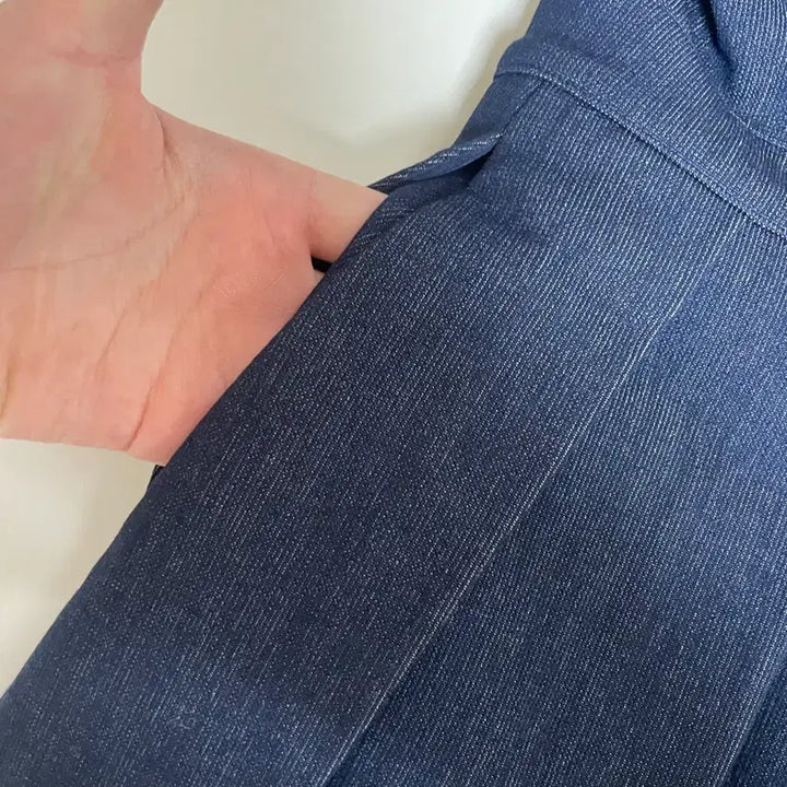 [BUNJANG] Navy Denim Mini Dress / 데님 원피스