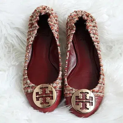 [BUNJANG] Tory Burch Tweed Flat Shoes / 6.5 (235~ 토리버치 트위더 플랫