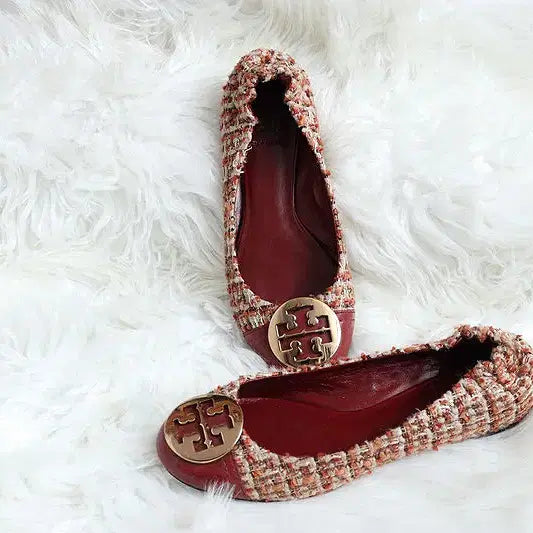 [BUNJANG] Tory Burch Tweed Flat Shoes / 6.5 (235~ 토리버치 트위더 플랫