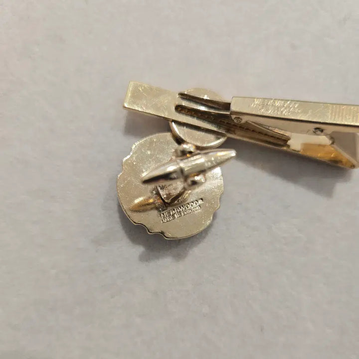 [BUNJANG] Wedgwood Jasper Cufflinks & Tie Pin Set / 웨지우드 제스퍼 커프스 버튼 & 타이 핀 세트