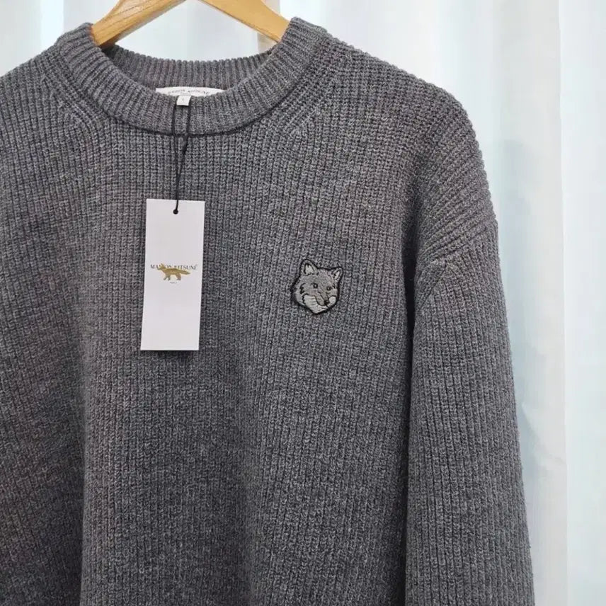 [BUNJANG] Maison Kitsune Fox Patch Knit Sweater / 정품새상품>메종키츠네 폭스 패치 니트 (S~2XL)