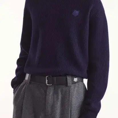 [BUNJANG] Maison Kitsune Fox Patch Knit Sweater / 정품새상품>메종키츠네 폭스 패치 니트 (S~2XL)