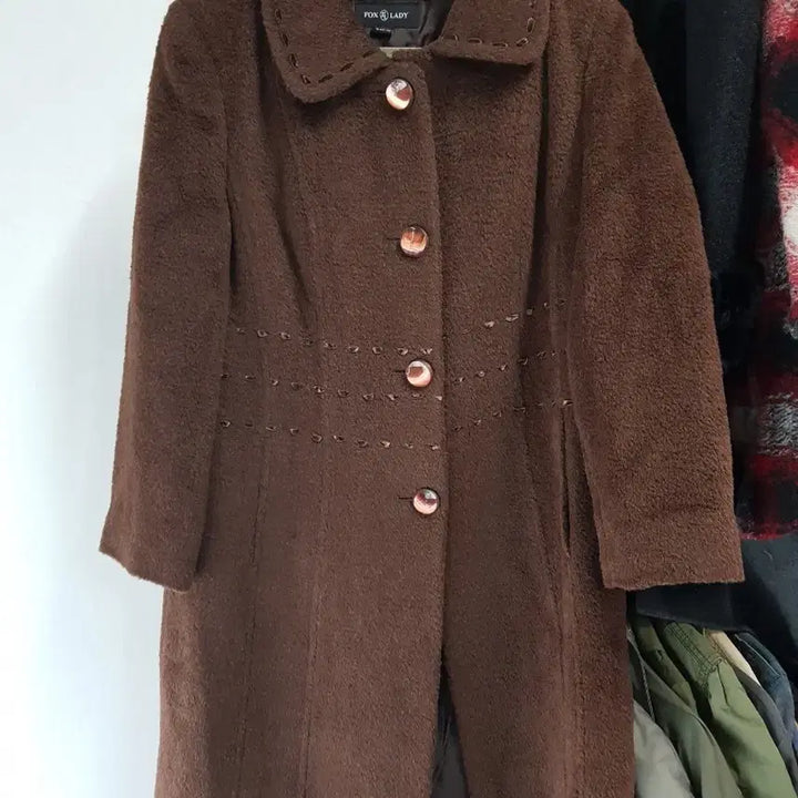 [BUNJANG] FOX&LADY Brown Long Coat / FOX&LADY 폭스앤레이디 브라운 롱 코트
