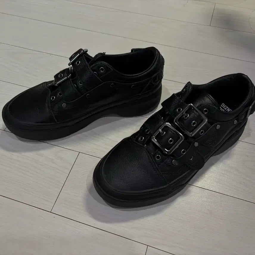 [BUNJANG] Vans Premium Old Skool Apron Black Shoes / 반스 프리미엄 올드스쿨 에프론 블랙 230