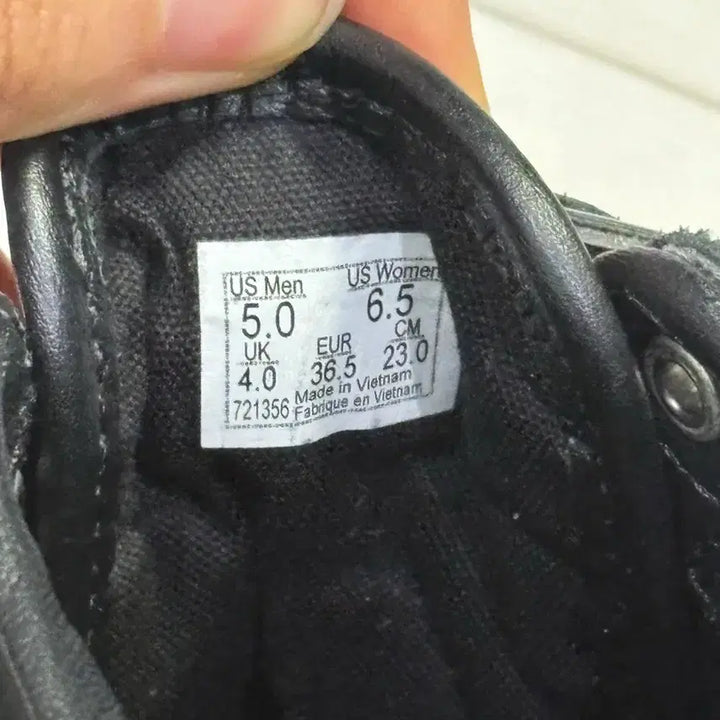 [BUNJANG] Vans Premium Old Skool Apron Black Shoes / 반스 프리미엄 올드스쿨 에프론 블랙 230