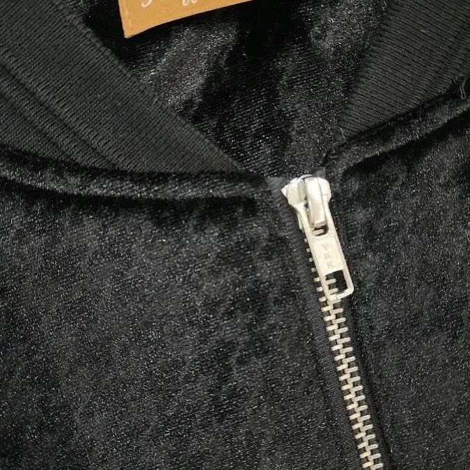 [SOLD OUT] 라피나토 에뚜알 레더 벨벳 블루종 자켓 블랙 52