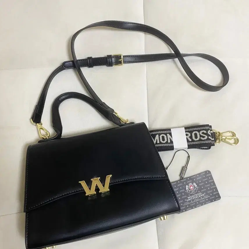 [BUNJANG] Mongcross W Point Tote Bag / 몽크로스 더블유 포인트 토드백