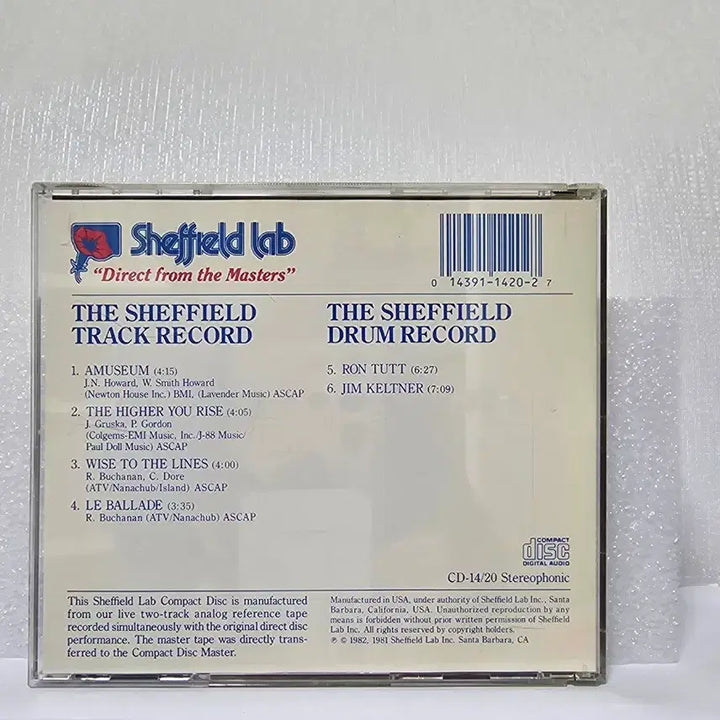[BUNJANG] Sheffield Lab Drum/Track Record CD / Sheffield Lab 드럼/트랙 레코드CD