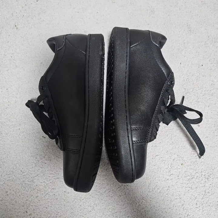 [BUNJANG] Emporio Armani Black Leather Sneakers (Size 230) / 엠포리오 아르마니의 블랙 가죽 스니커즈 새상품 230사이드
