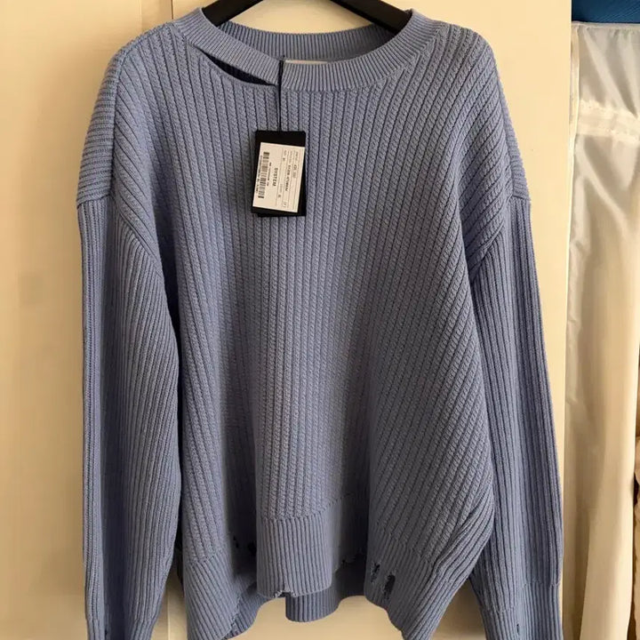 [BUNJANG] System Cotton Raglan Oversized Knit Sweater / 새상품/시스템 코튼 나그랑 오버핏 니트F