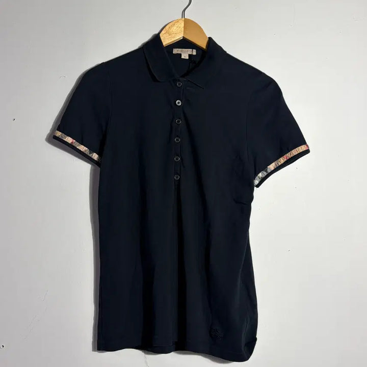 [BUNJANG] Burberry Check Point Short-Sleeved Polo Shirt / 버버리 체크 포인트 반팔 카라티 (무료배송)