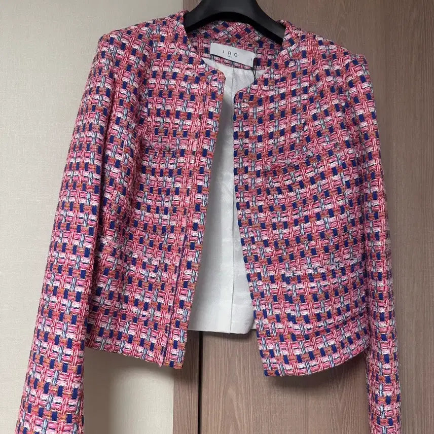 [BUNJANG] Iro Pink Tweed Jacket / 이로 iro 핑크 트위드 36 새상품
