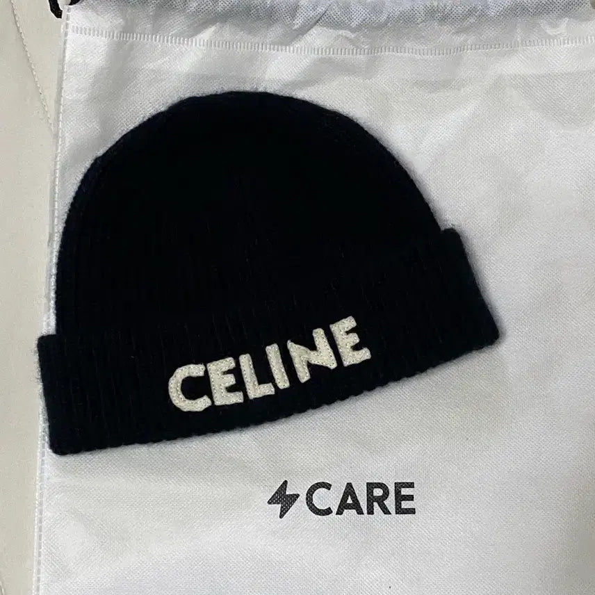 [BUNJANG] Celine Logo Wool Beanie / 셀린느 로고 울 비니