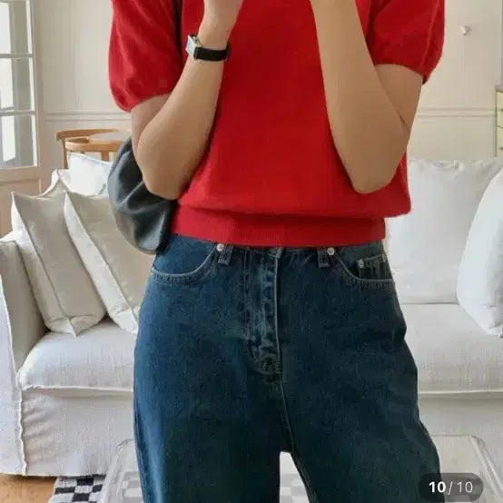 [BUNJANG] Libre Fox Puff Knit Sweater / 리브레 폭스 퍼프 니트