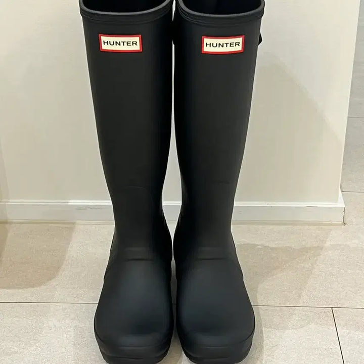 [BUNJANG] Hunter Adjustable Tall Rain Boots / (하비 ok) 백 어드저스터블 톨 레인부츠 240 / 새상품