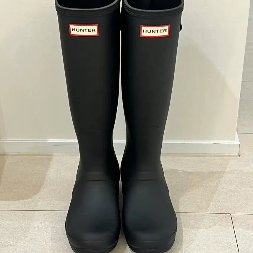 [BUNJANG] Hunter Adjustable Tall Rain Boots / (하비 ok) 백 어드저스터블 톨 레인부츠 240 / 새상품
