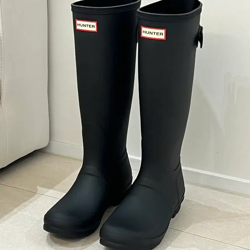 [BUNJANG] Hunter Adjustable Tall Rain Boots / (하비 ok) 백 어드저스터블 톨 레인부츠 240 / 새상품