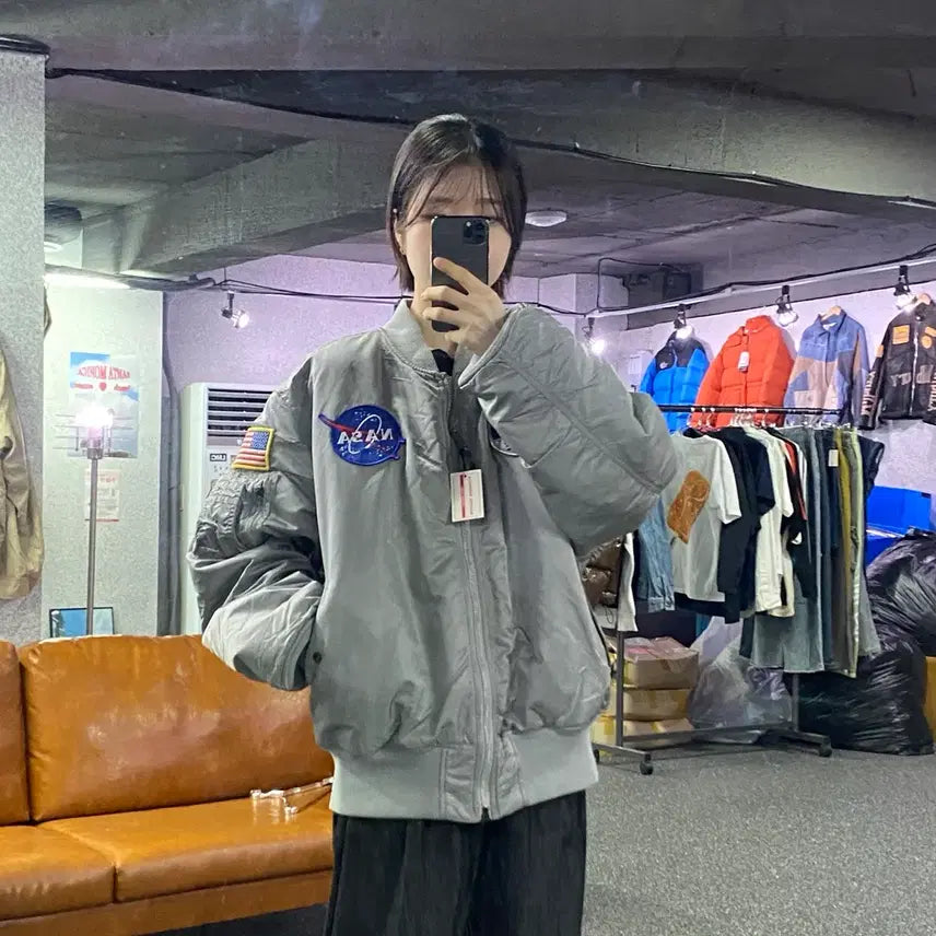 [BUNJANG] Alpha Industries Reversible Apollo MA-1 Bomber Jacket / 알파인더스트리 리버시블 아폴로 ma1 점퍼 B4244