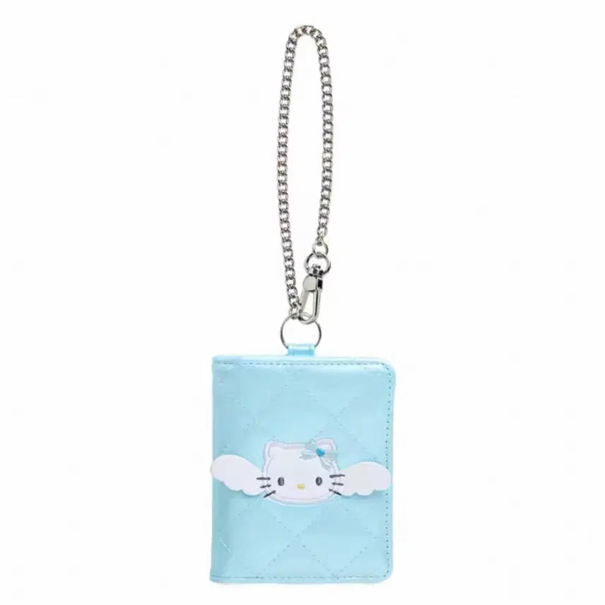[BUNJANG] Sanrio Hello Kitty Card Wallet Case Keyring / 산리오 유메미루 꿈꾸는 엔젤 헬로키티 카드 지갑 케이스 키링