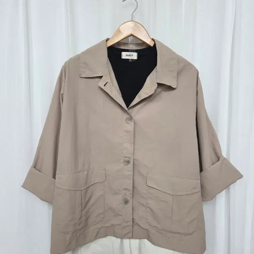 [BUNJANG] Basic Beige Field Jacket / 새)빅사이즈 베이지 야상 자켓 캐주얼 빈티지 데일리 데이트 꾸안꾸 편한