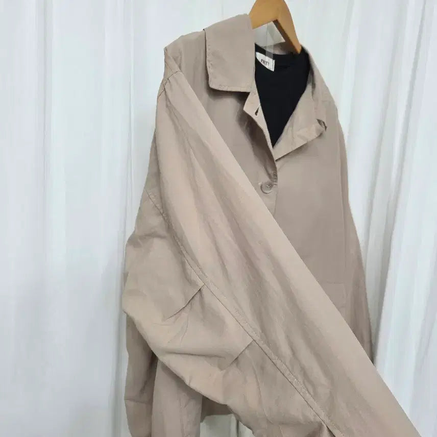 [BUNJANG] Basic Beige Field Jacket / 새)빅사이즈 베이지 야상 자켓 캐주얼 빈티지 데일리 데이트 꾸안꾸 편한
