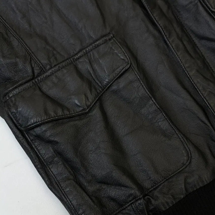 [BUNJANG] V.MAN 90s U.S.A.F Type A-2 Leather Jacket / 브이맨 90s U.S.A.F 타입 A-2 레더 자켓