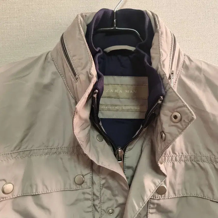 [BUNJANG] ZARA MAN Silver Gray Baseball Jacket / 자라 맨 (ZARA MAN) 점퍼 자켓 실버 그레이 95사이즈