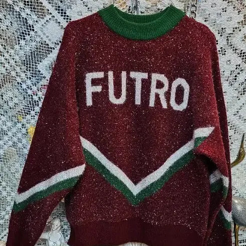 [BUNJANG] FUTRO Burgundy Knit Sweater / FUTRO 니트 스웨터 버건디
