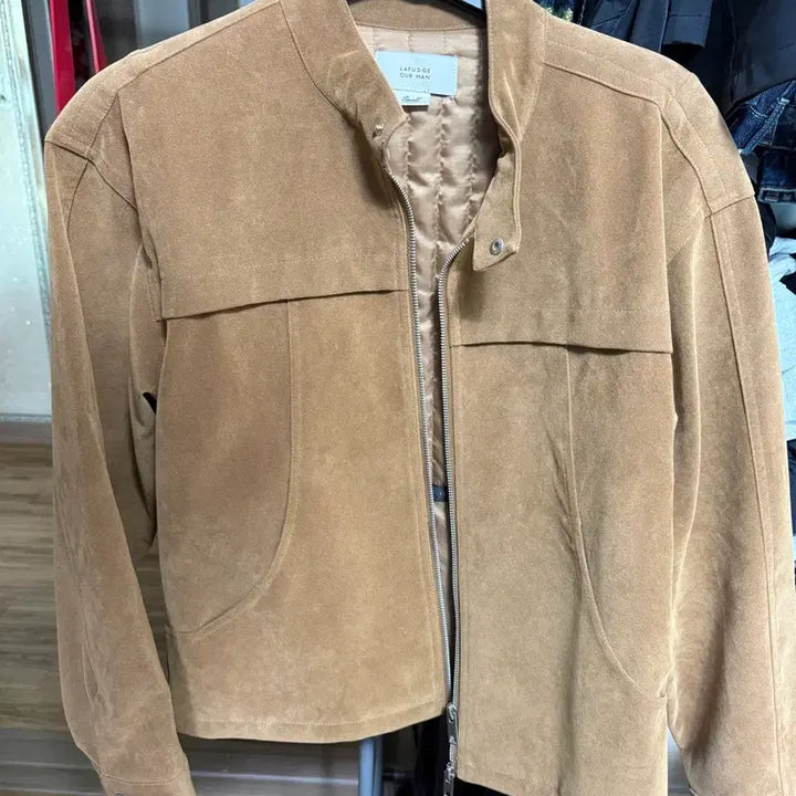 [BUNJANG] Lafarge Store Suede Jacket Brown S / 라퍼지스토어 스웨이드자켓 브라운 s