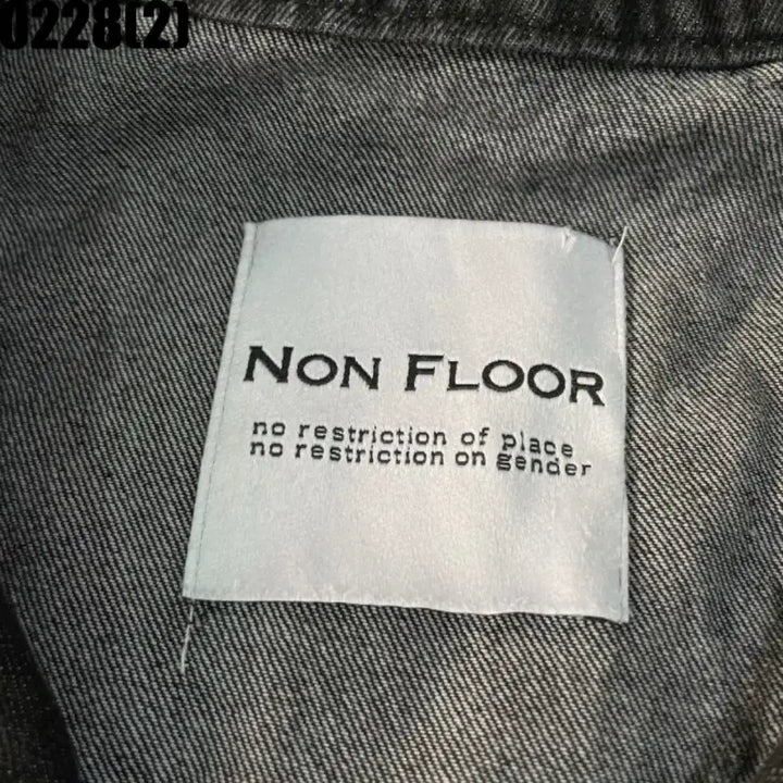 [BUNJANG] NON FLOOR Black Denim Bomber Jacket / NON FLOOR 블랙 데님 봄버 자켓