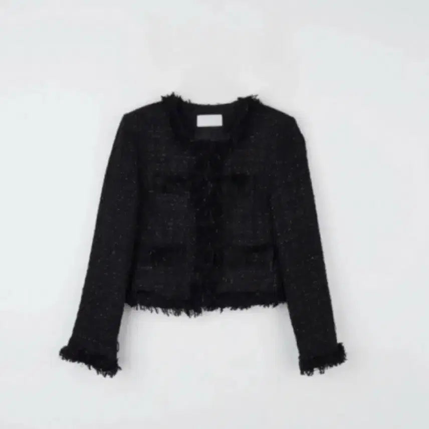 [BUNJANG] Inegi Odor Two-ming Black Tweed Jacket / 이네기 오도어 투밍 bnfrom 블랙 트위드자켓