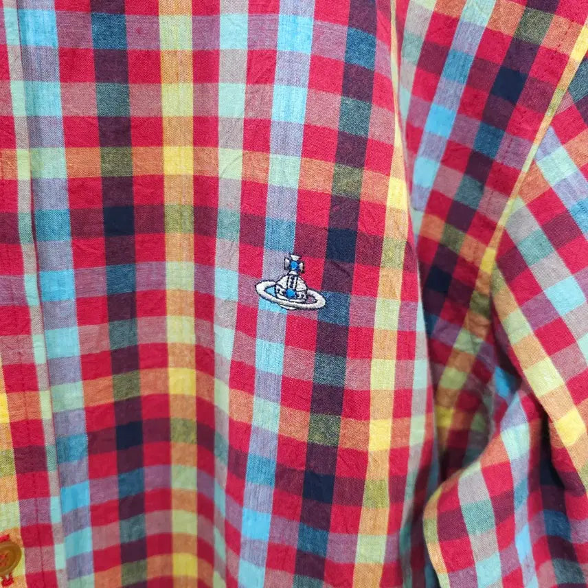 [BUNJANG] Vivienne Westwood Men Linen Blend Check Shirt / 비비안웨스트우드 맨 린넨혼방 체크셔츠- 50