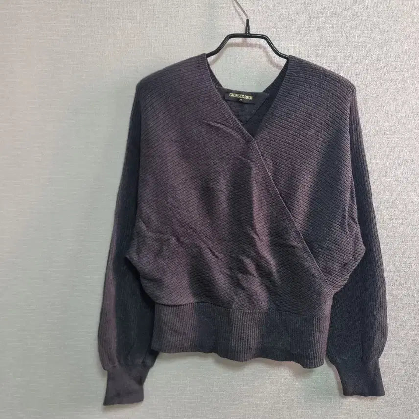 [BUNJANG] Georges Rech Wrap Style Knit Cardigan / 조르쥬레쉬 랩 스타일 니트 가디건 66-77사이즈