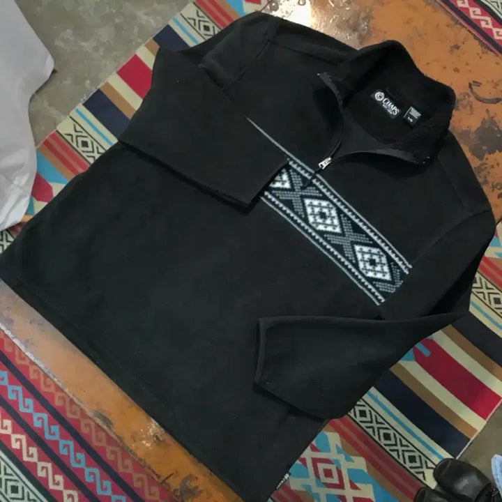 [BUNJANG] Polo Ralph Lauren Chaps Nordic Pattern Fleece Half-Zip Pullover Jacket / 폴로랄프로렌 챕스 노르딕 패턴 후리스 반집업 풀오버 자켓 남성 110