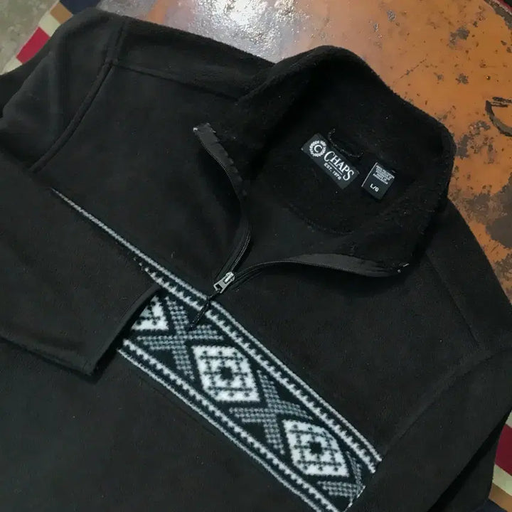 [BUNJANG] Polo Ralph Lauren Chaps Nordic Pattern Fleece Half-Zip Pullover Jacket / 폴로랄프로렌 챕스 노르딕 패턴 후리스 반집업 풀오버 자켓 남성 110