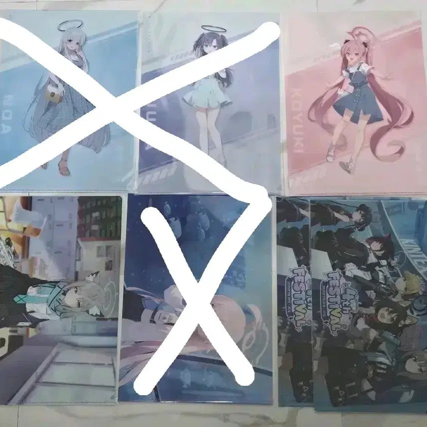 [BUNJANG] Blue Archive Lawson Collaboration Clear File / 블루아카이브 클리어파일 일본 로손 메모리얼 4주년 온리전