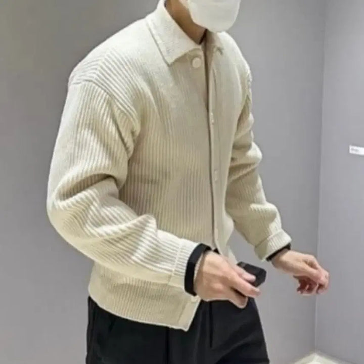 [BUNJANG] AMOMENTO Ribbed Cardigan / [m]아모멘토 리브드 가디건