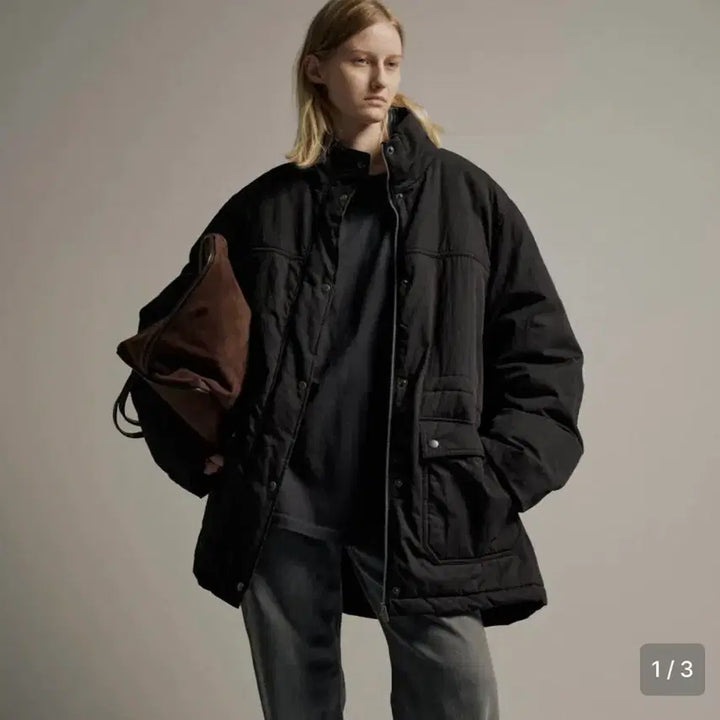 [BUNJANG] Facade Pattern Vintage Padded Jumper / 파사드패턴 빈티지 패디드 점퍼